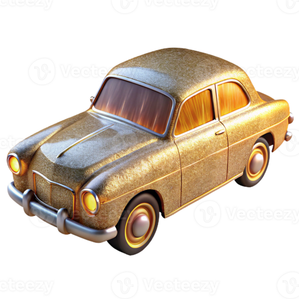 extraordinary creative Vintage Car Wedding Getaway Isolated for Transportation Services high resolution png