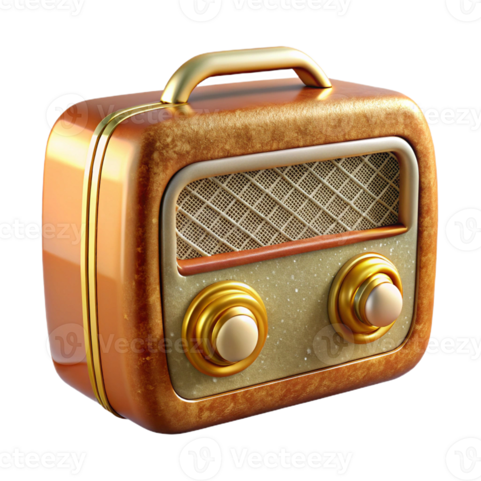 wonderful abstract Vintage Radio Isolated Home Decor Accessory professional png