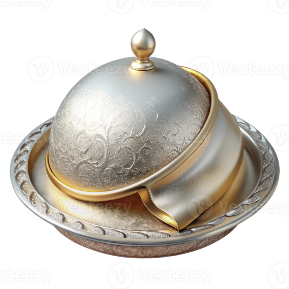 dramatic abstract Vintage Silver Platter Cutout for Elegant Menu Designs high resolution png