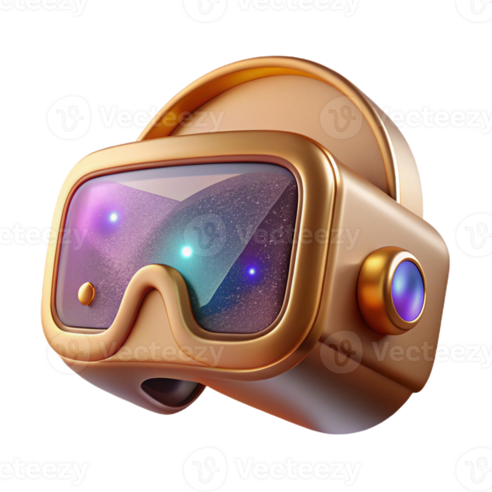 vibrant traditional Virtual Reality Headset Icon Isolated for Vr or Ar Technology high quality png
