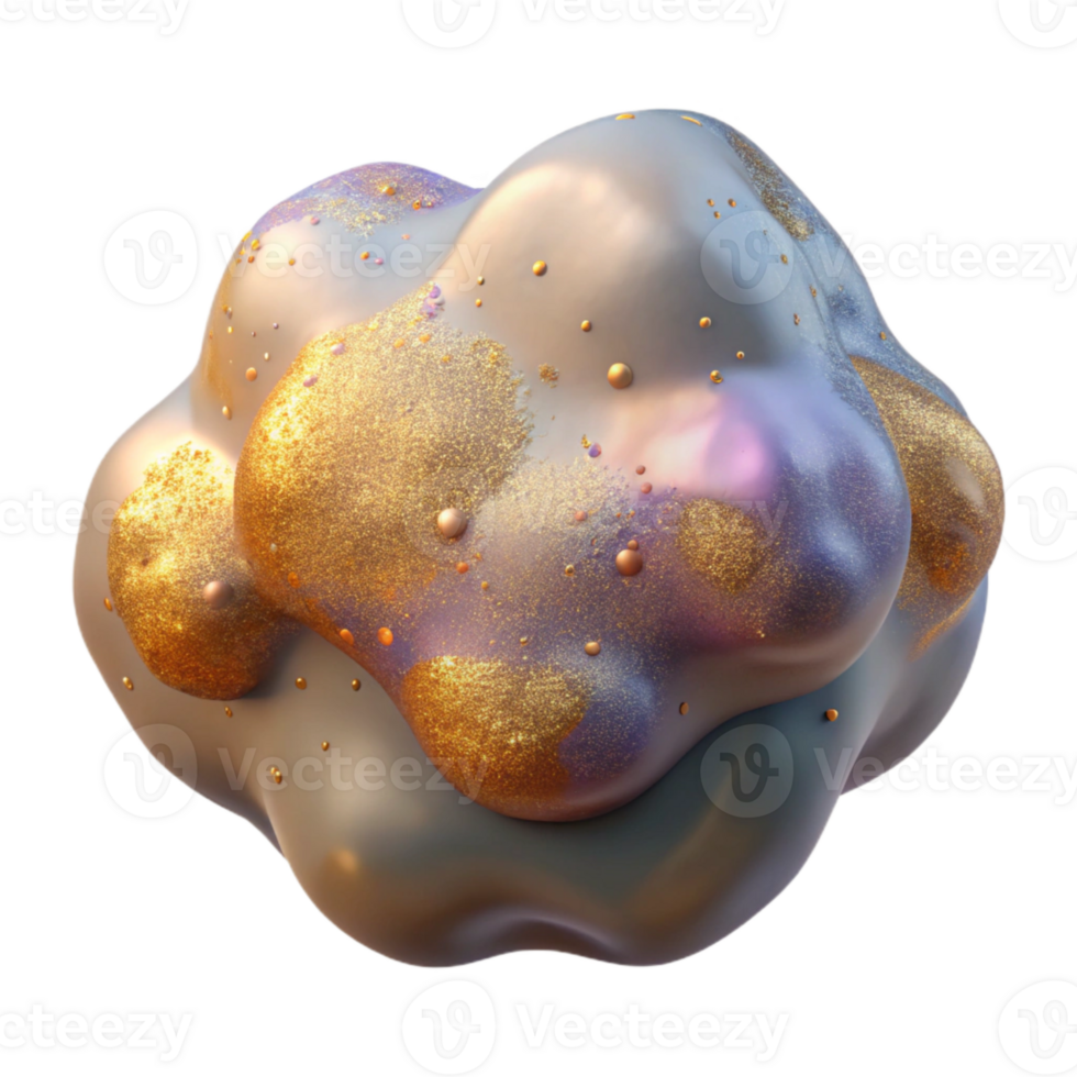 stunning contemporary Watercolor Blob Cutout for Abstract Compositions png