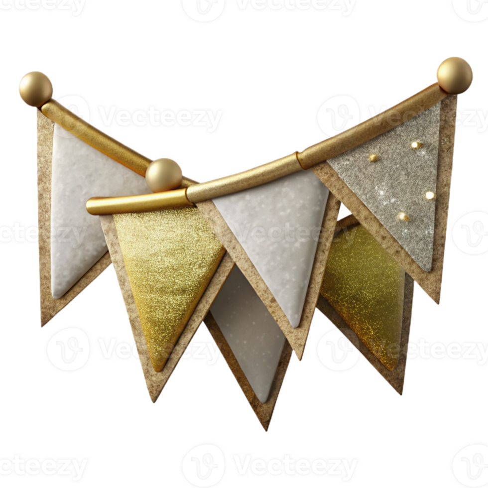 serene rustic Wedding Bunting Flags Triangle Celebration Transparent detailed png