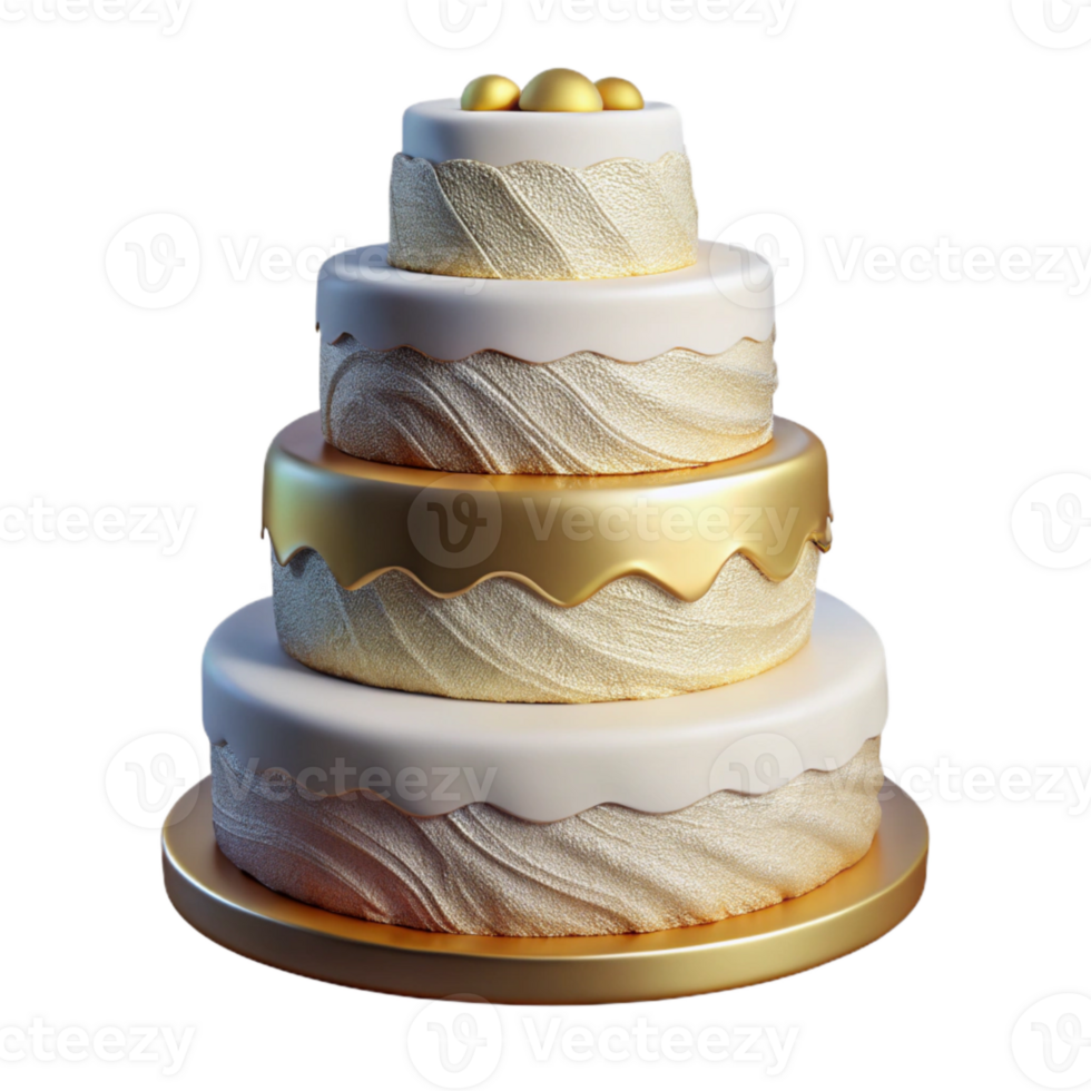 dramatic classic Wedding Cake Tiered White Frosting Cutout for Celebrations high quality png