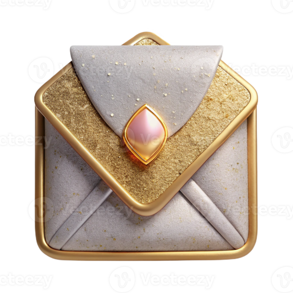 vibrant artistic Wedding Invitation Envelope Stationery Isolated png
