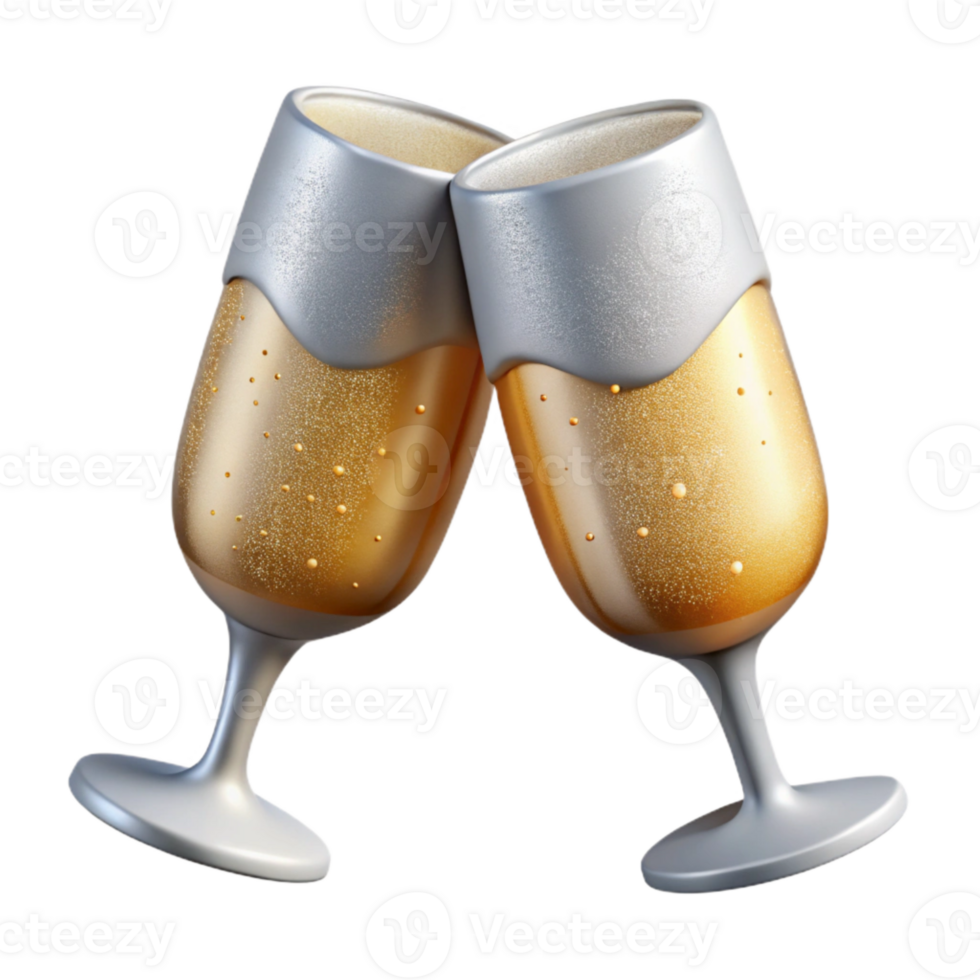 extraordinary abstract Wedding Toast Glasses Clinking Transparent for Celebration Images premium png