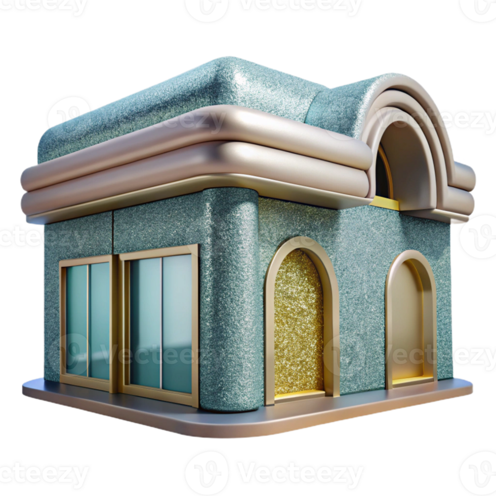 extraordinary traditional Wellness Center Building Exterior Cutout for Architecture Projects premium png