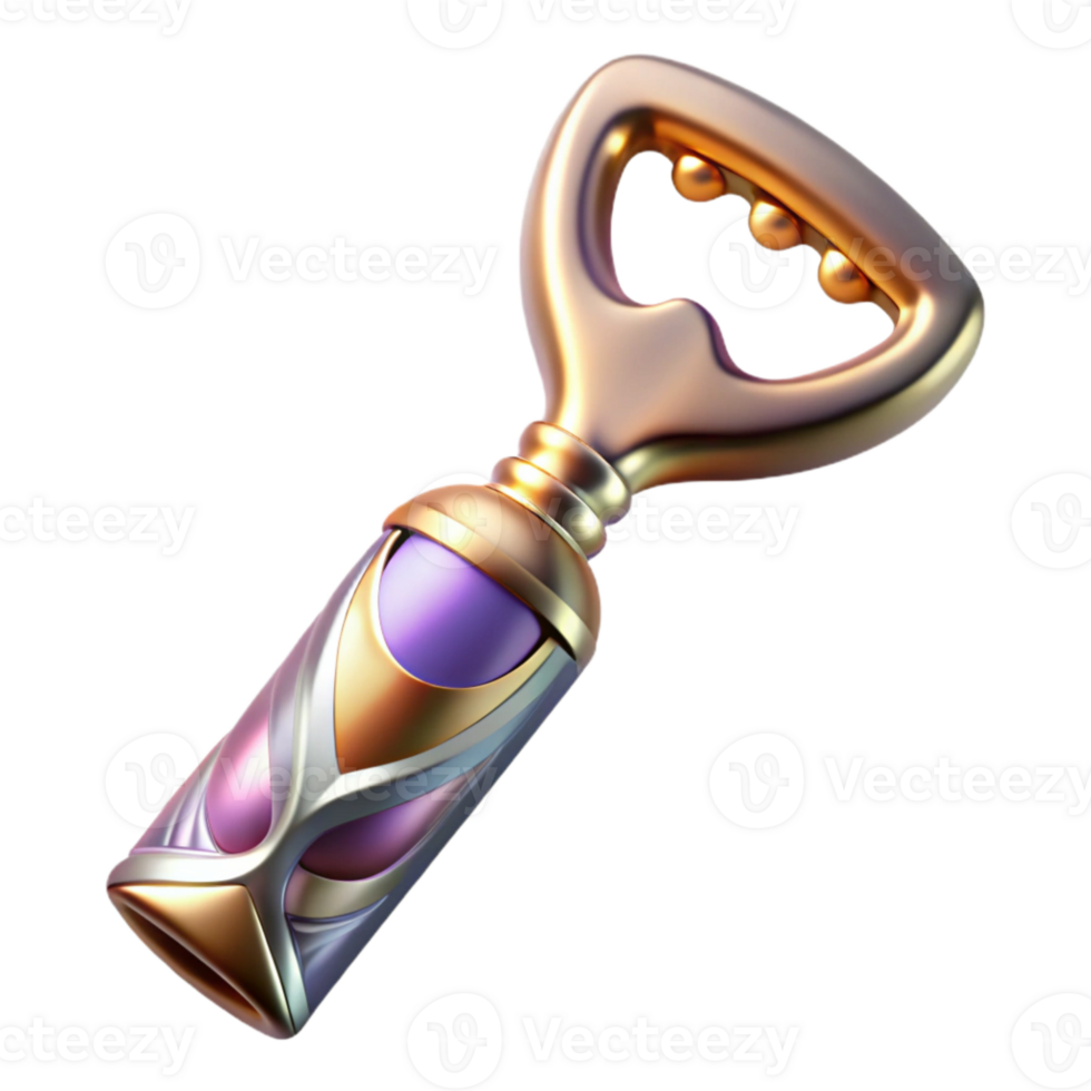 beautiful contemporary Wine Bottle Opener gold Tool Transparent for Wine Lovers png