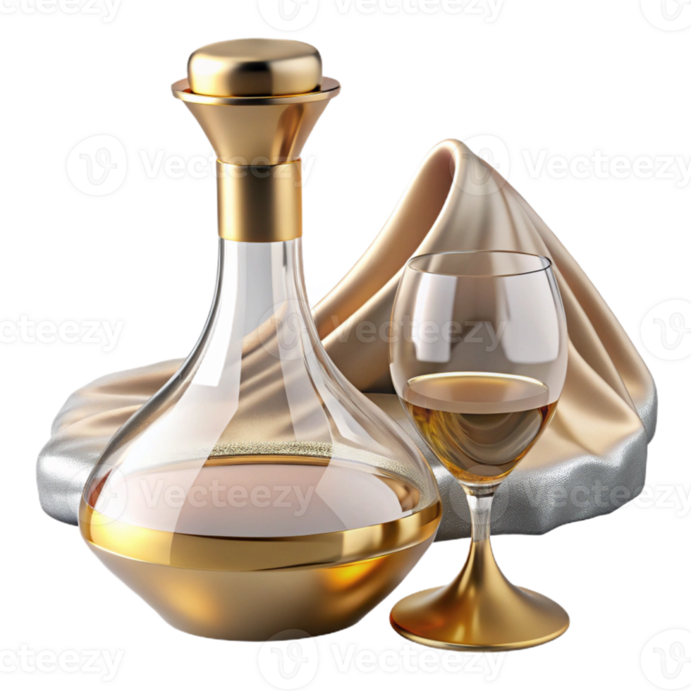 extraordinary vintage Wine Decanter Glass Aerator Cutout for Wine Service high quality png