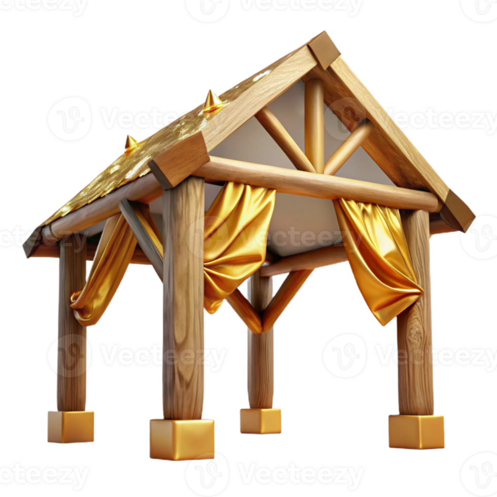 elegant classic Wooden Beams Roof Structure Construction Transparent exclusive png