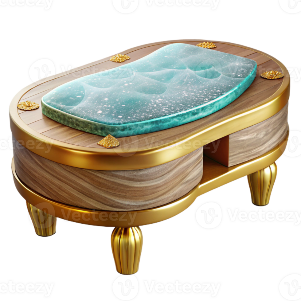 elegant rustic Wooden Coffee Table Transparent Modern Living Room Decor exclusive png
