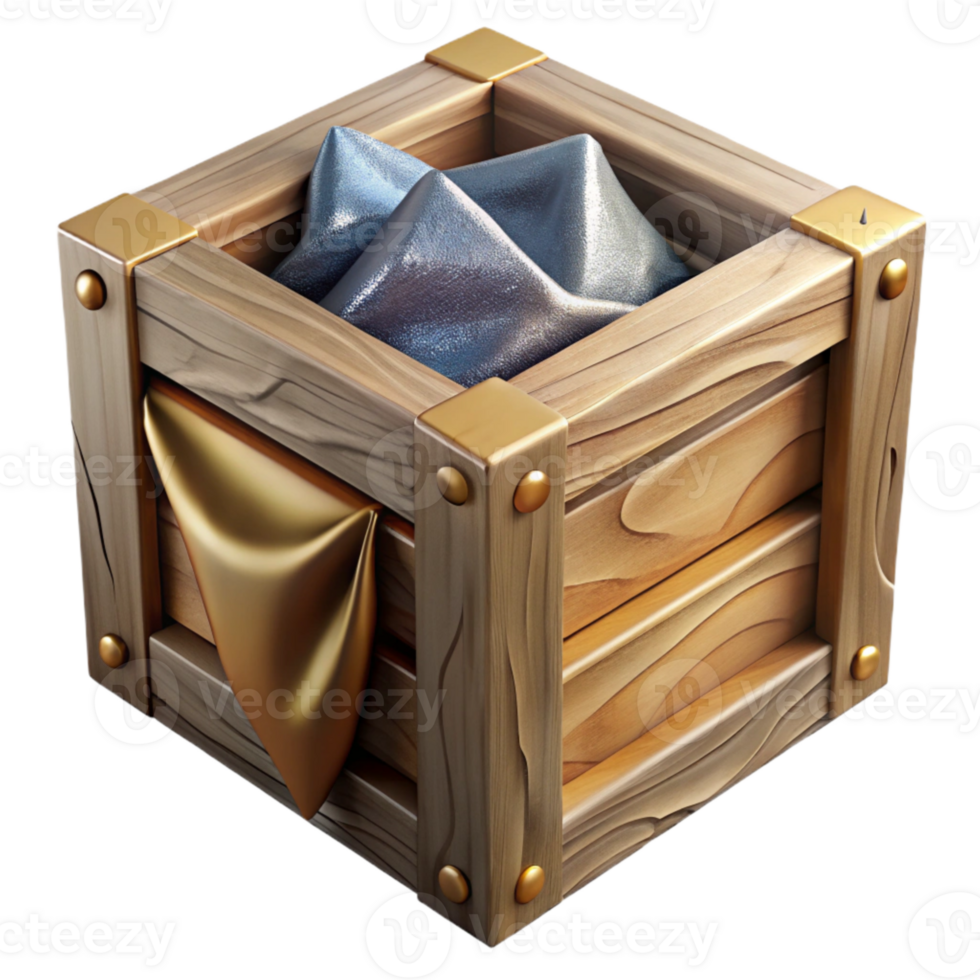 elegant artistic Wooden Crate Storage Box Container Cutout Building Supplies genuine png