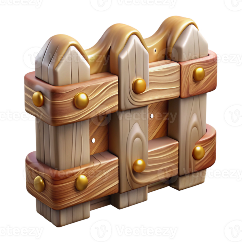 dramatic abstract Wooden Fence Panel Isolated for Farm Scenes exclusive png