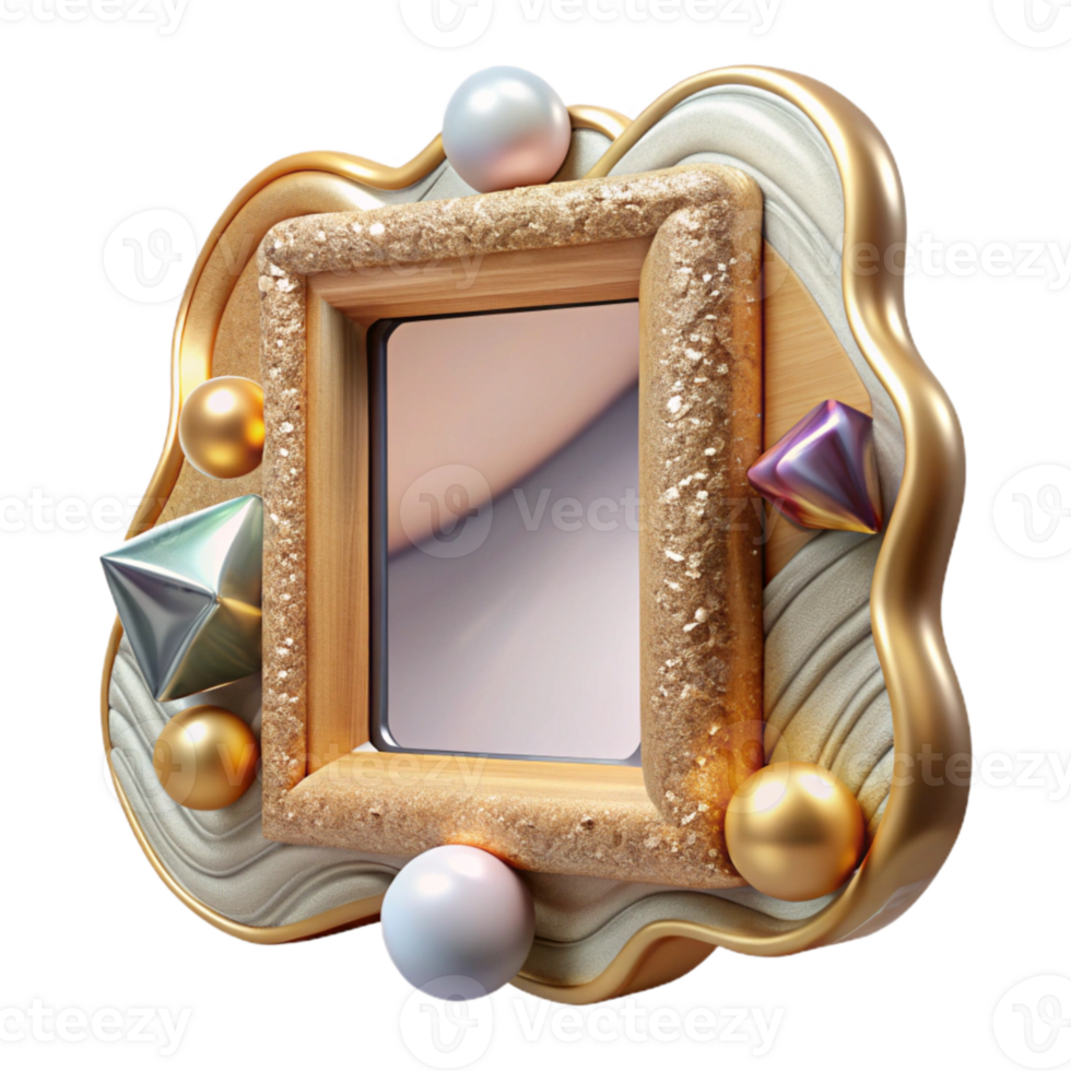 extraordinary contemporary Wooden Picture Frame Cutout Wall Decor Element genuine png