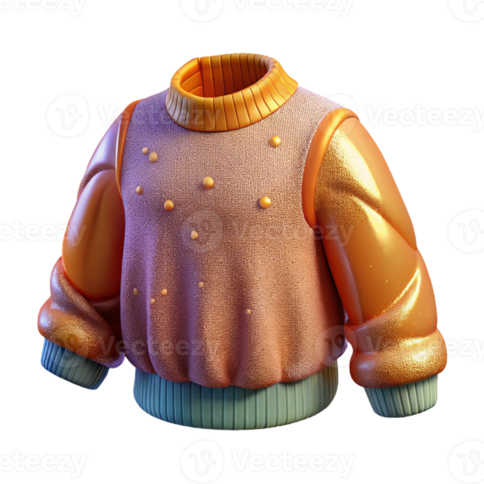 dramatic creative Woolen Sweater Winter Clothing Isolated for Cold Weather Ecommerce professional png