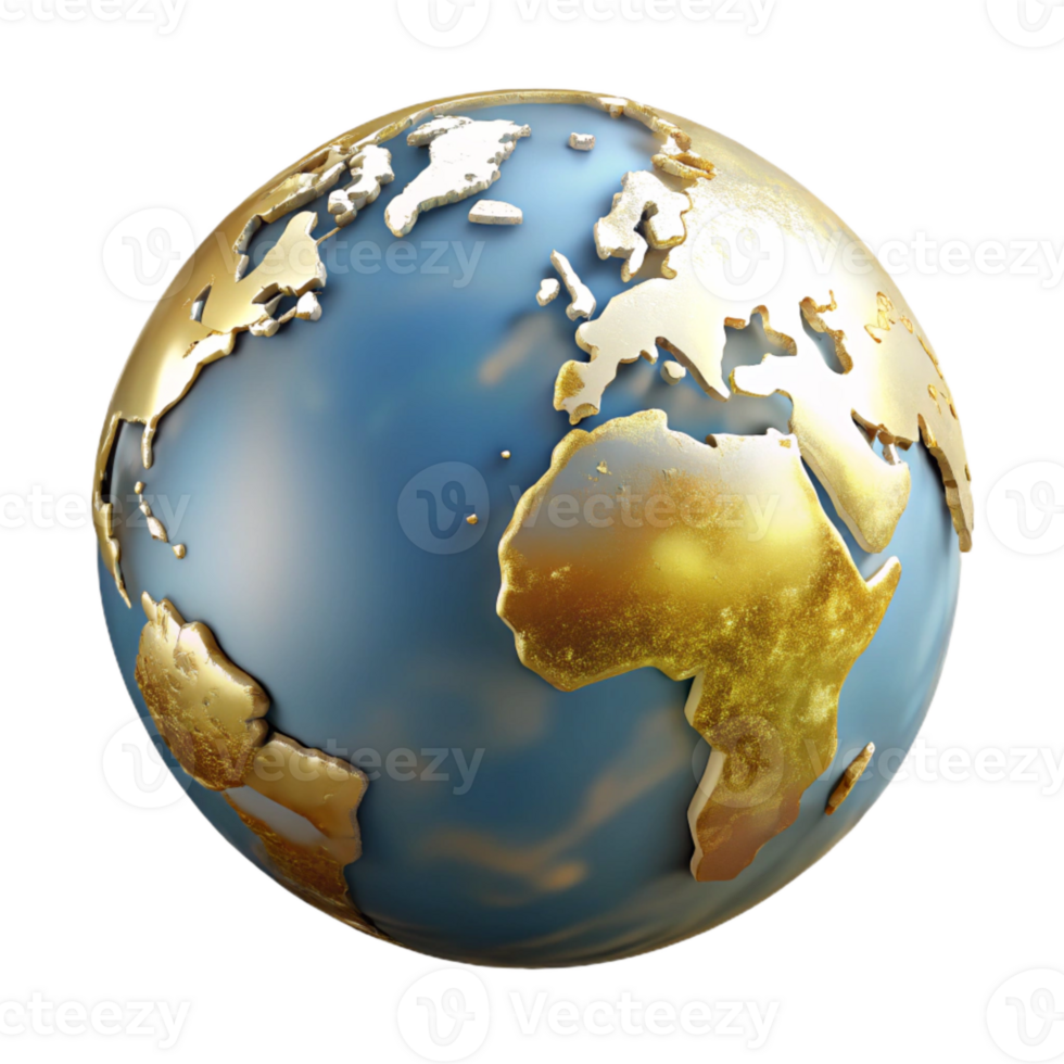 dramatic modern World Map Globe Illustration Isolated for Educational Resources exclusive png