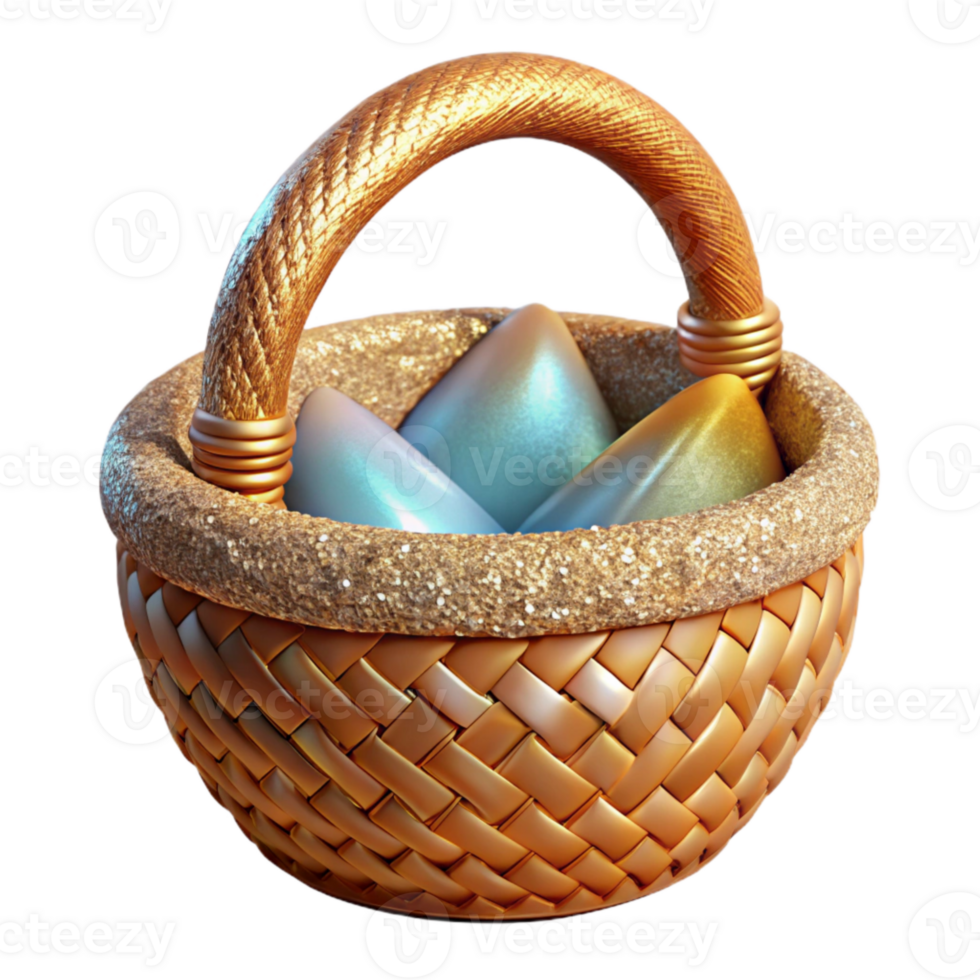 wonderful modern Woven Basket Isolated for Handicrafts genuine png