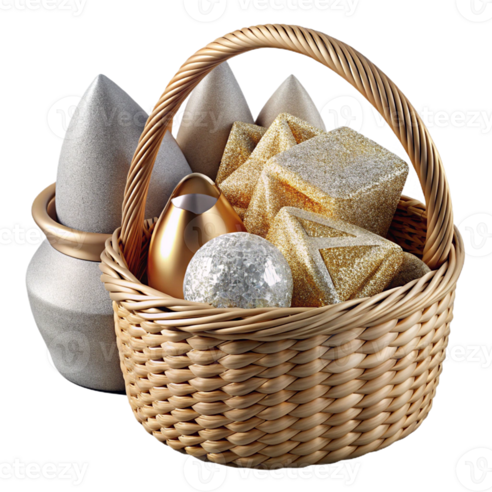 serene traditional Woven Basket Set Transparent Background Home Decor original png