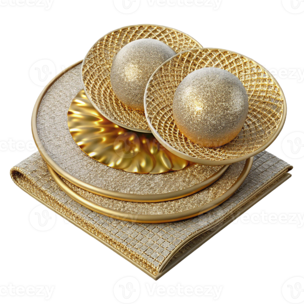 serene artistic Woven Placemats Transparent Background Dining Decor high quality png