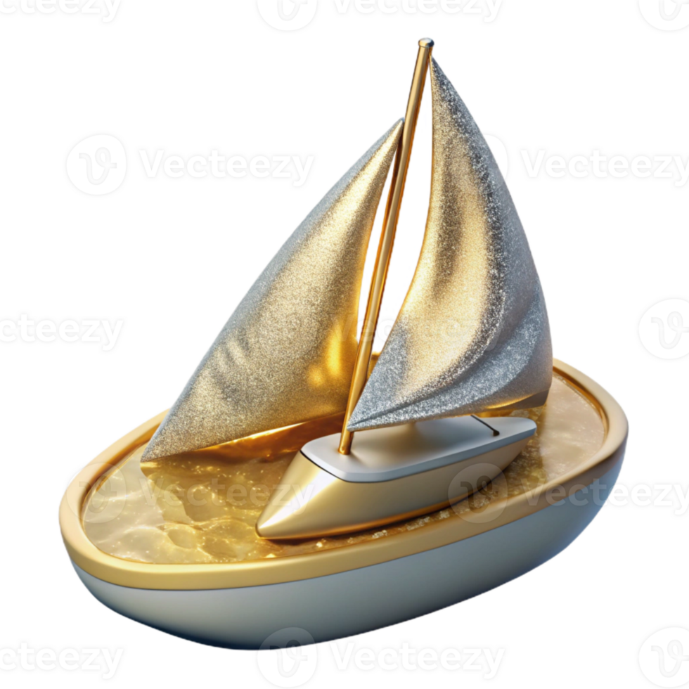 extraordinary minimalist Yacht Racing Isolated Cutout for Luxury Lifestyle detailed png