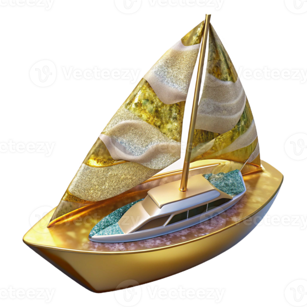 wonderful creative Yacht Racing Isolated Cutout for Luxury Lifestyle professional png