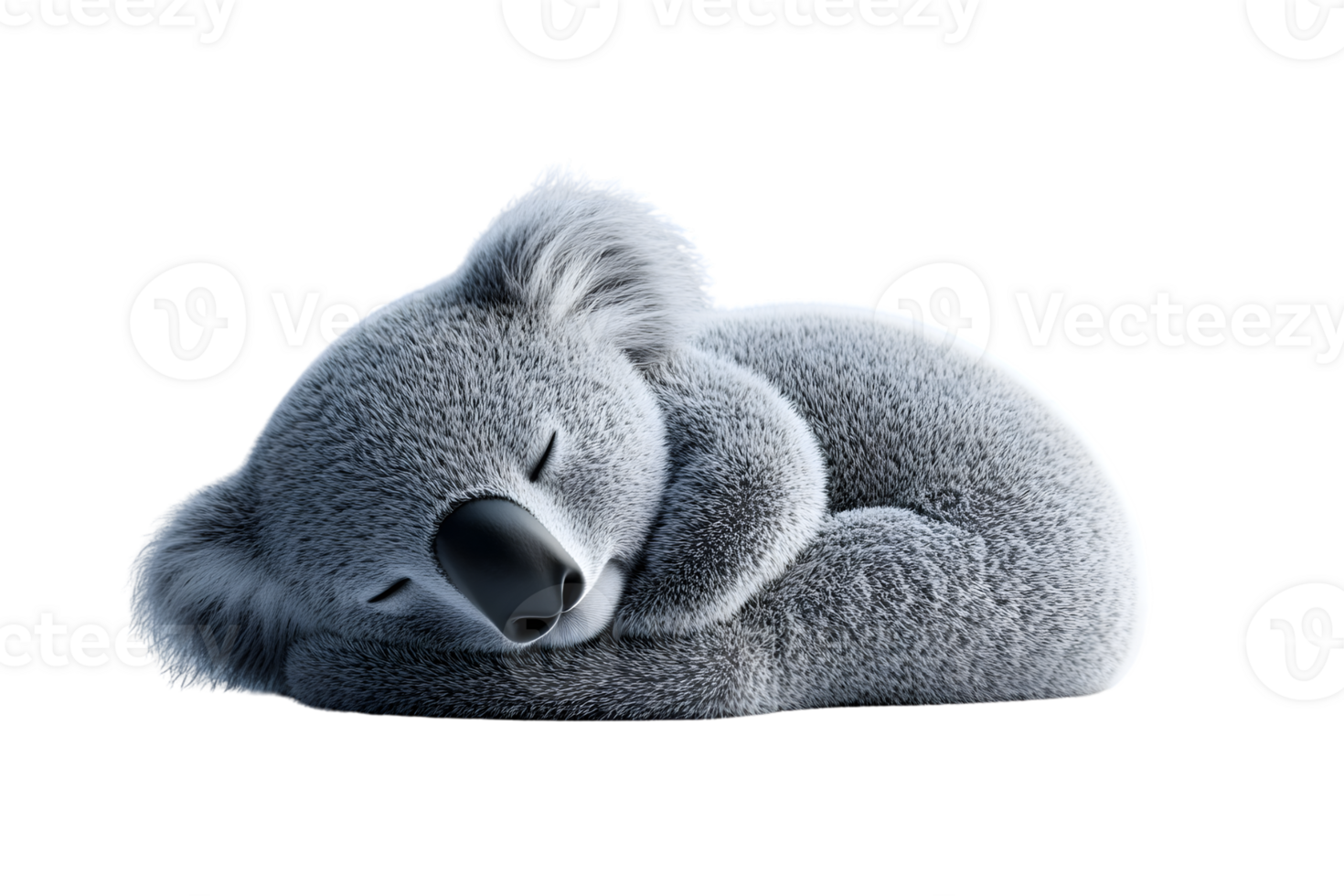 Sleeping Koala Bear Cute Animal Wildlife Photography Furry Creature Soft Adorable Peacefu png