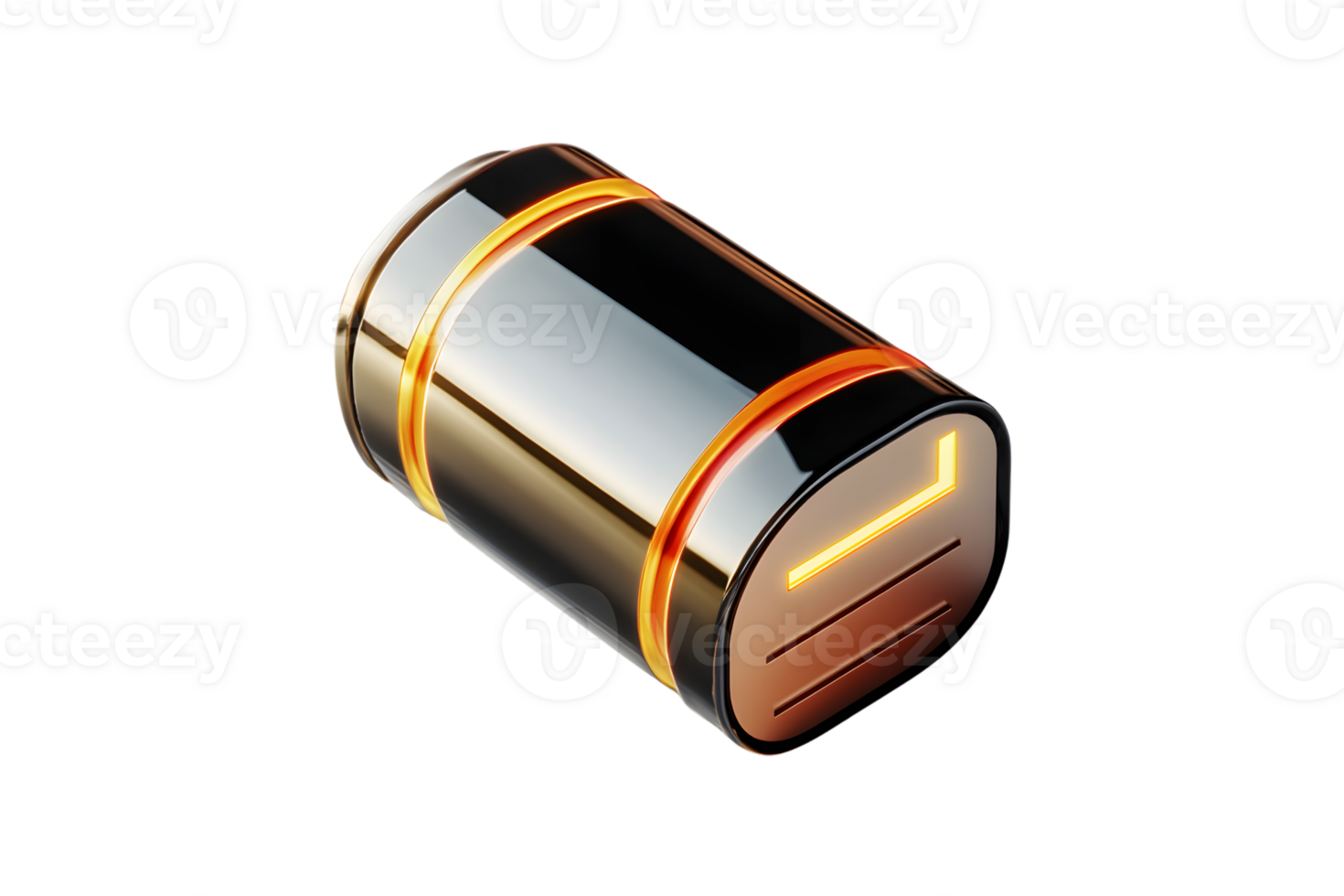 Futuristic Cylinder with Glowing Lines HighTech Design for Innovation and Technology Concepts png