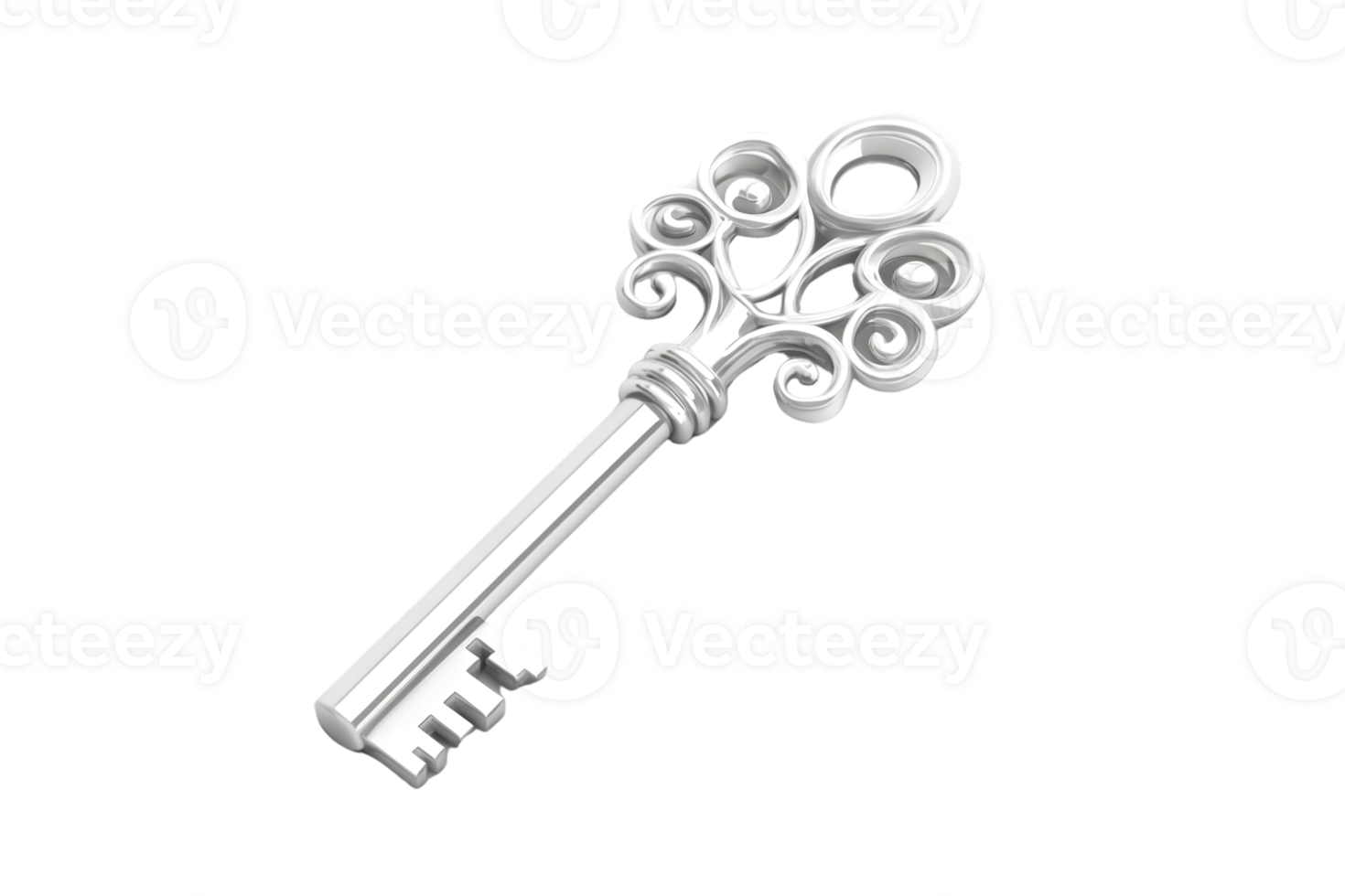 Elegant Antique Key with Intricate Design for Security Decor and Symbolism png