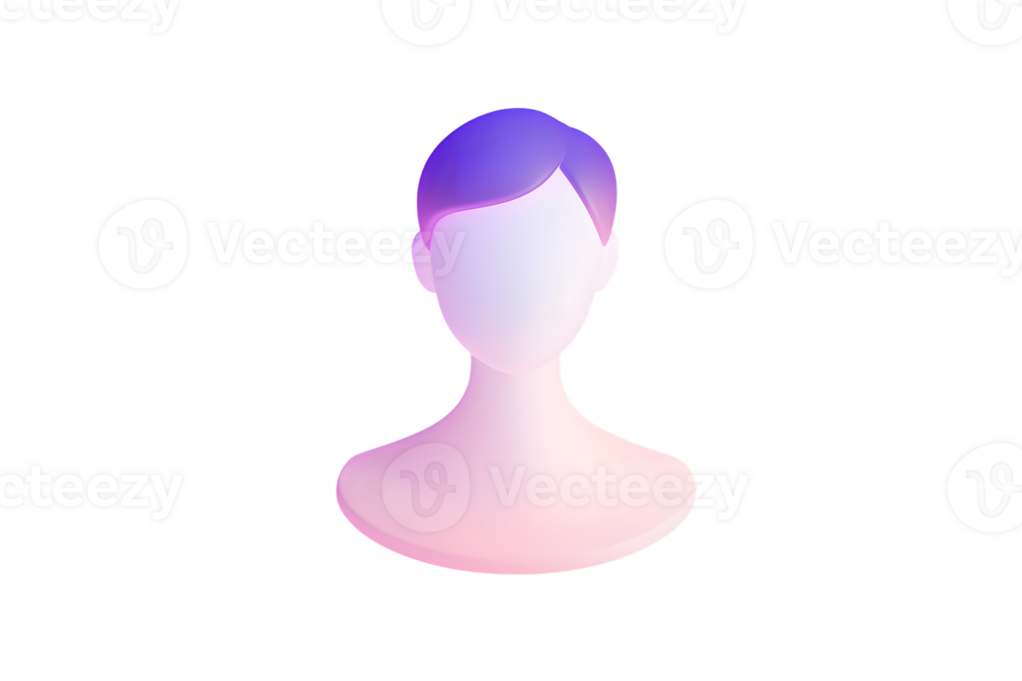 Abstract Gradient Profile Icon with Modern Design png