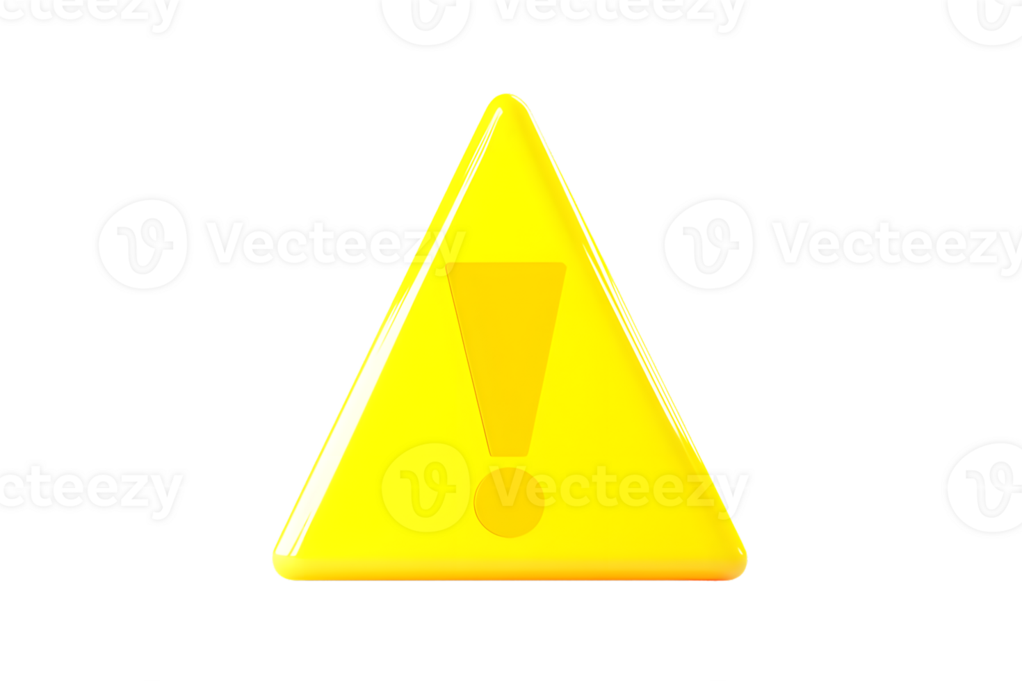 Warning Sign Yellow Triangle with Exclamation Mark for Safety Alerts and Hazard Notifications png