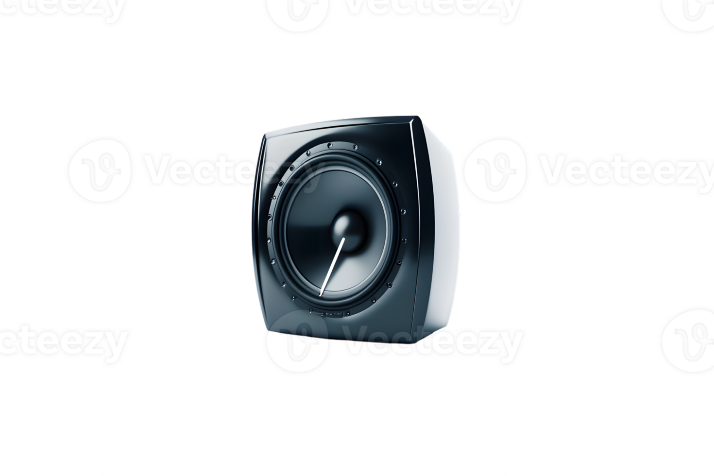 Modern Subwoofer Speaker with Sleek Design and Powerful Sound Output for Home Audio Systems png