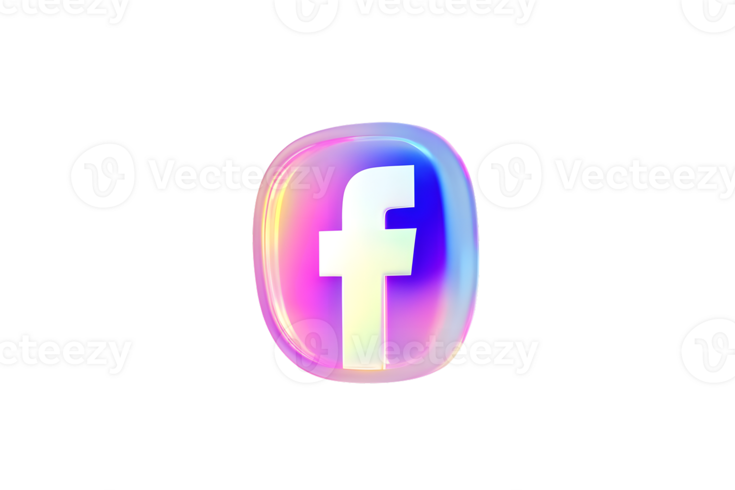 Colorful Gradient Logo with Letter F on Black Background png
