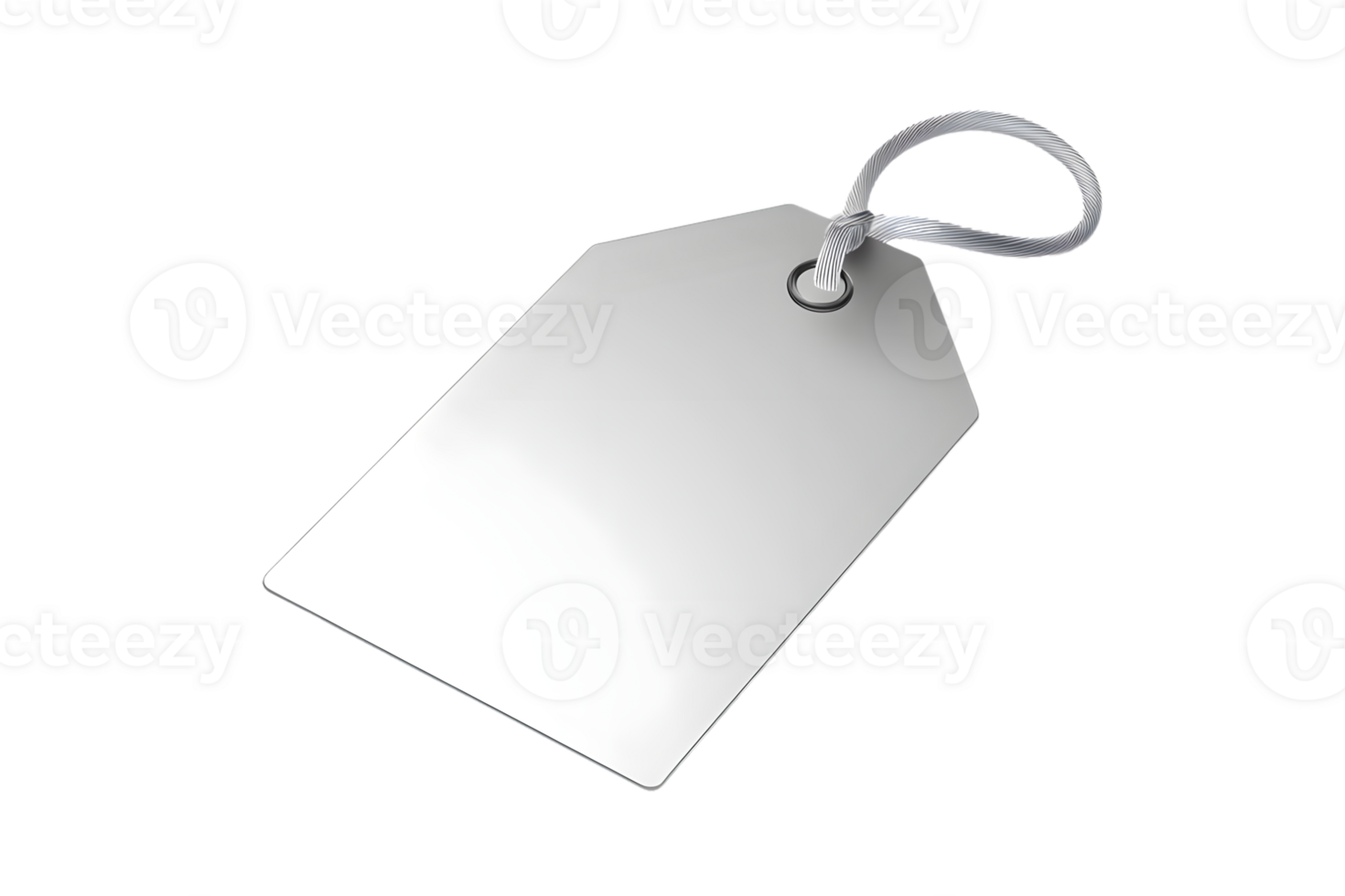 Blank Tag with String A Versatile Label for Product Price or Information Display png