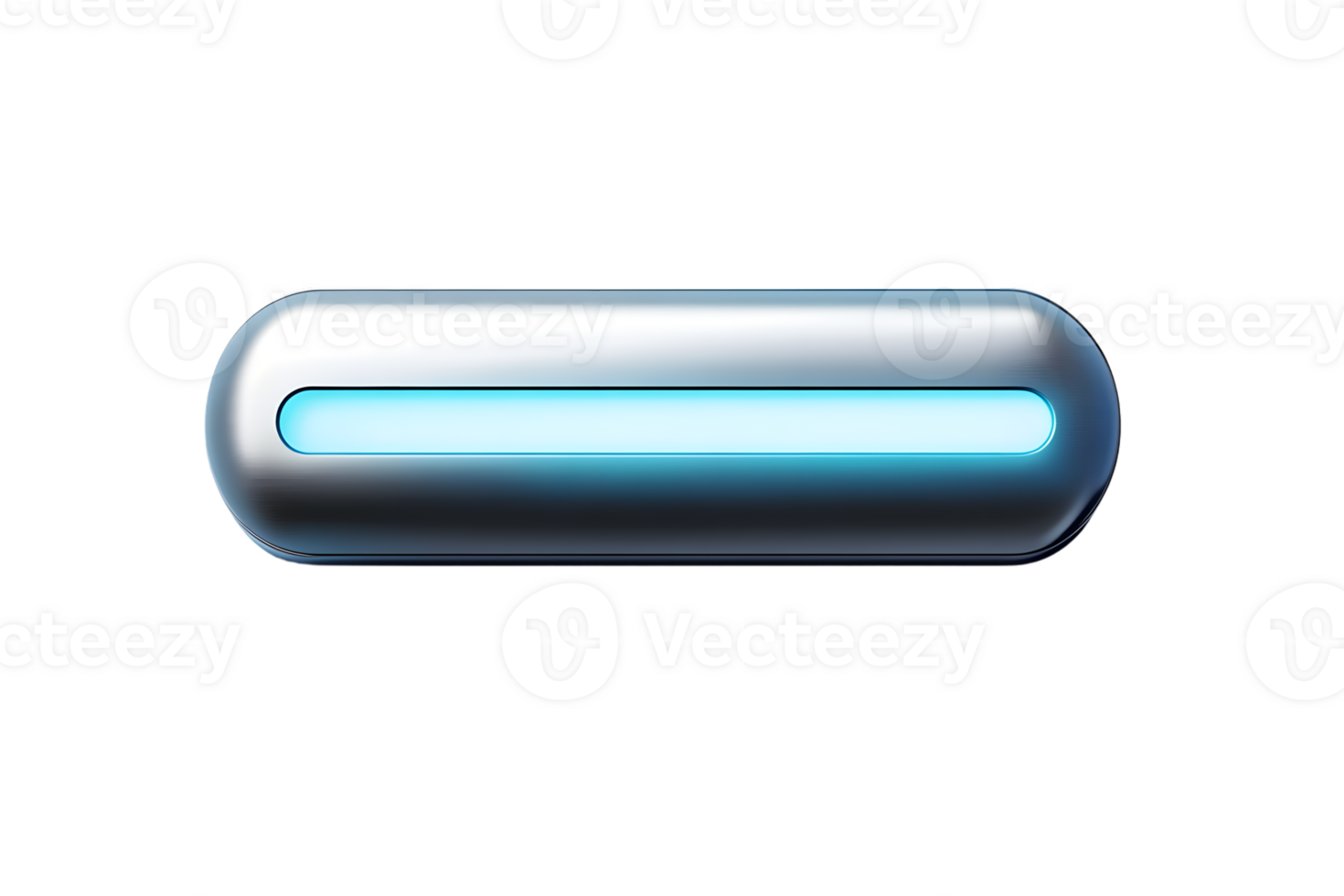 Futuristic Capsule Design with Glowing Blue Light Ideal for Technology Science Fiction and I png