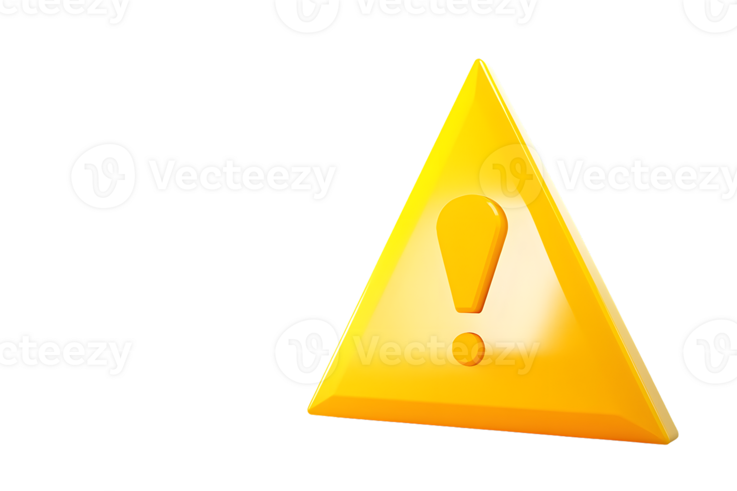 Warning Sign Yellow Triangle with Exclamation Mark for Safety and Caution S png