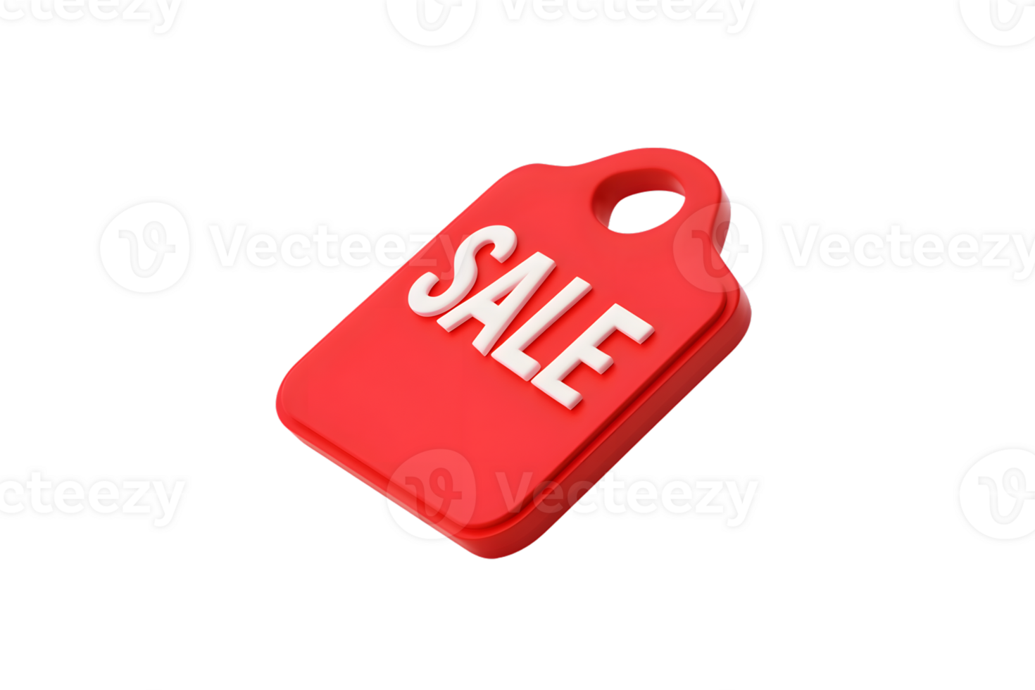 Sale Tag Icon Red Label with White Text for Retail Discounts and Promotions png