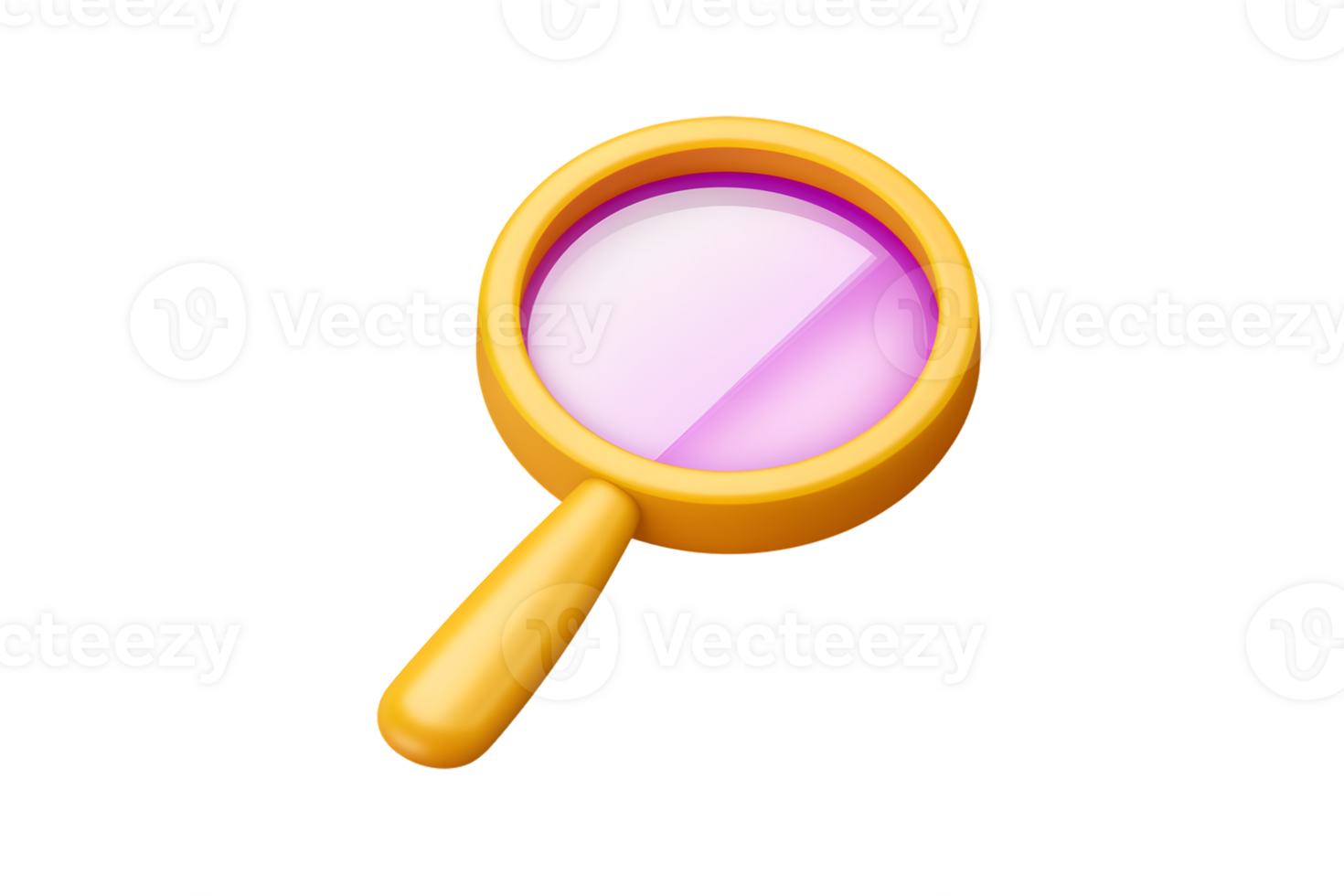 A magnifying glass with a vibrant lens ideal for search and investigation themes png