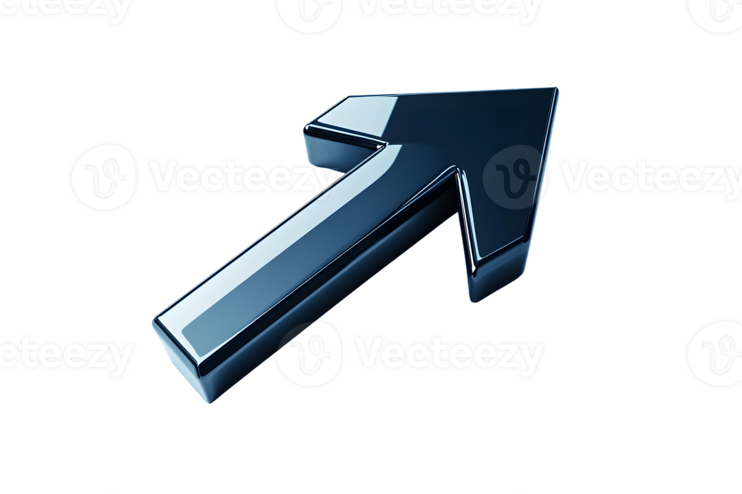3D Blue Arrow Pointing Upwards Symbolizing Progress Growth and Direction in Business and Tec png