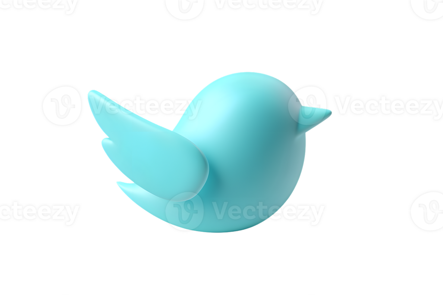 Abstract Bird Logo Design in Light Blue on Black Background for Digital Communication and Socia png