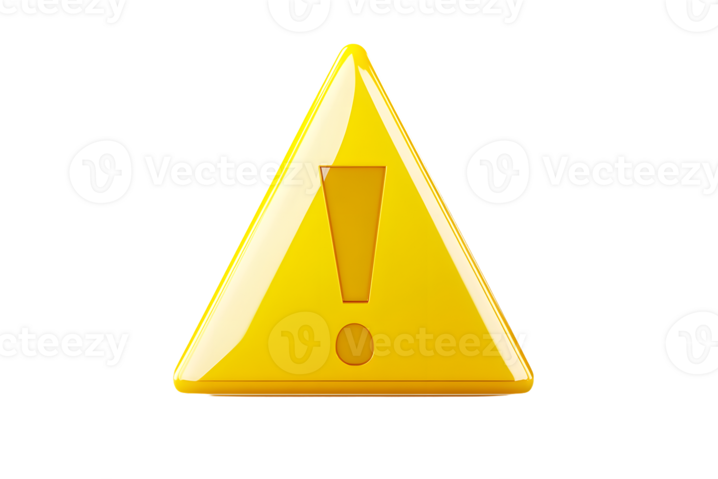 Warning Sign Yellow Triangle with Exclamation Mark for Safety and Caution Sig png