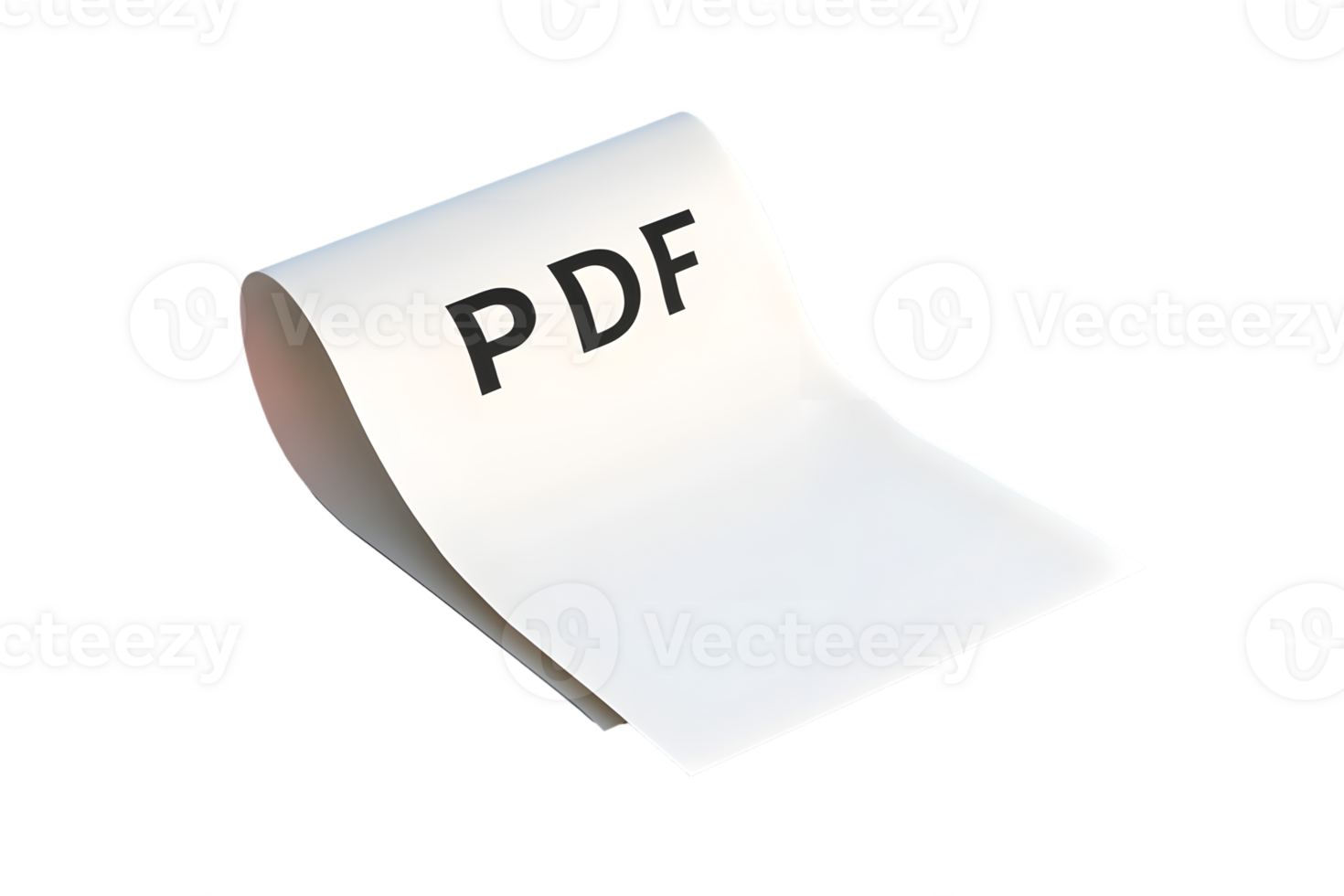 A PDF document icon digital file format symbol paper with text technology and data storage c png