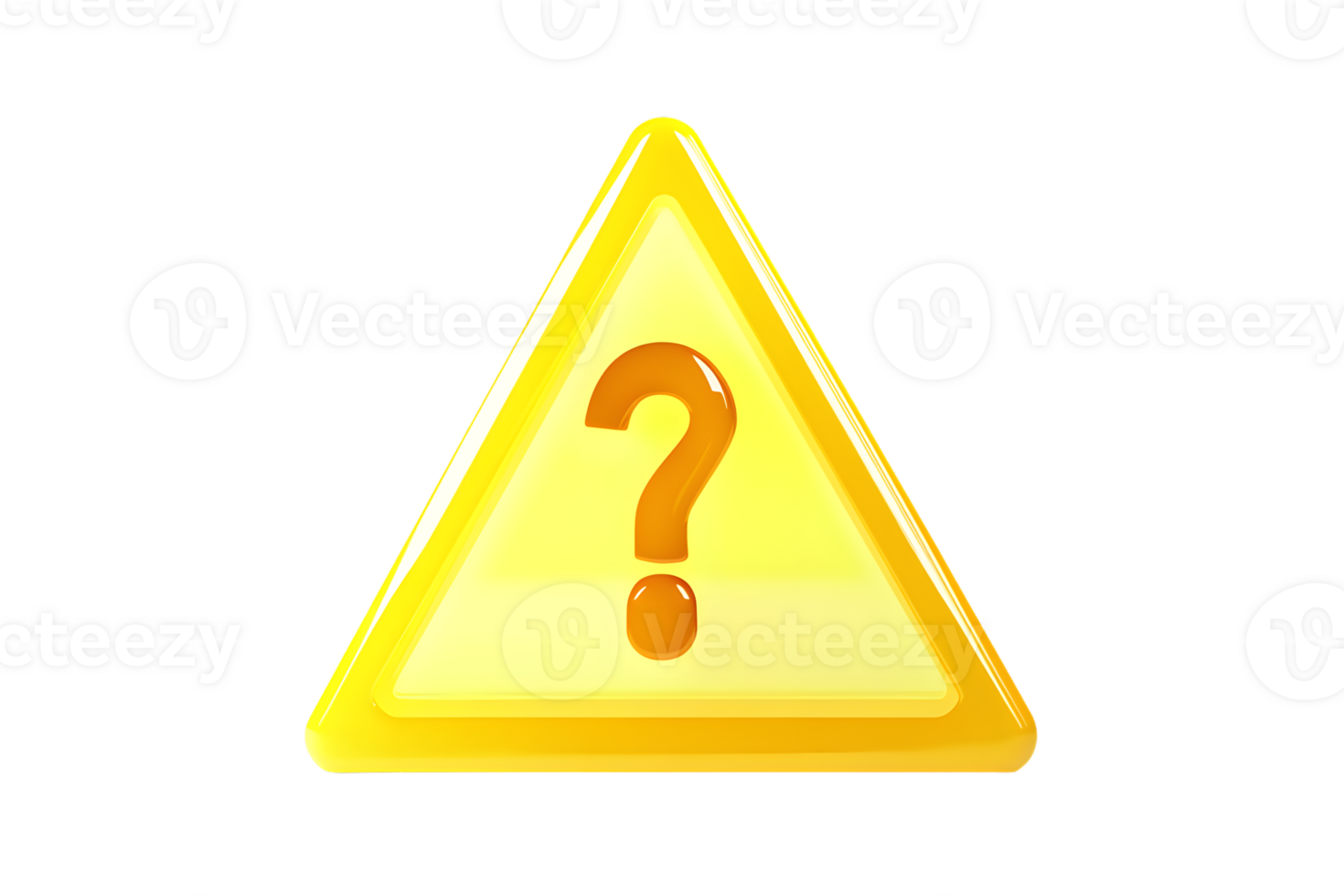 Warning Sign with Question Mark Yellow Triangle Alert Symbol for Queries and Uncertainty png