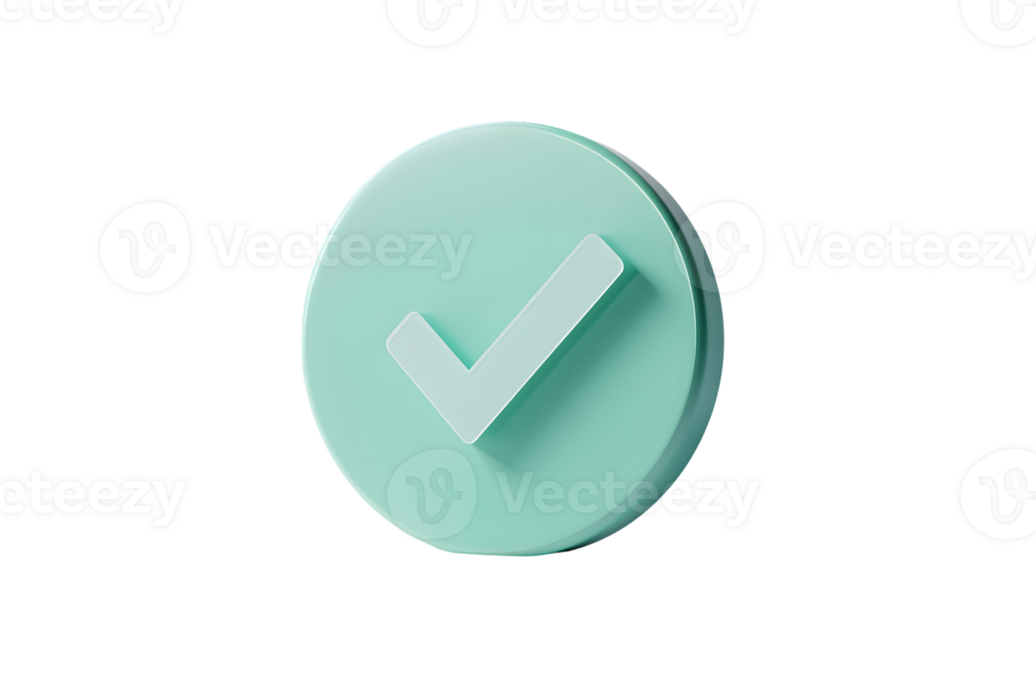 Approval Checkmark Icon Modern Minimalist Design for Confirmation and Validation png