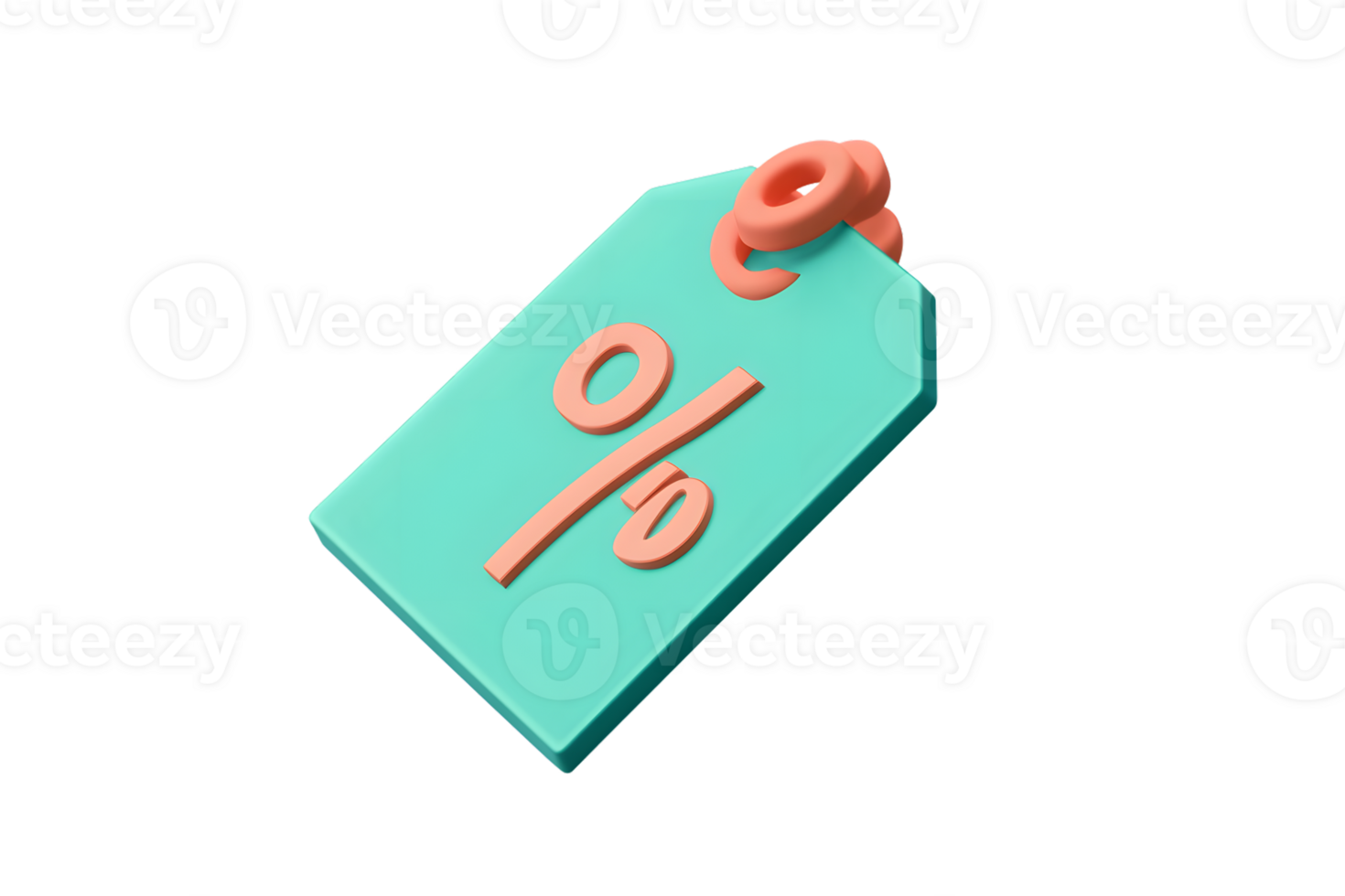 Discount Tag with Percentage Symbol Modern Design for Sales and Promotions png
