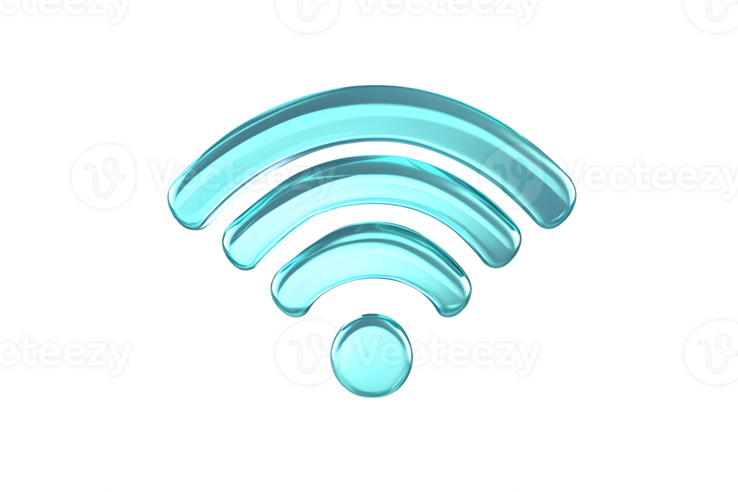 Wireless Connectivity Icon Blue WiFi Symbol on Black Background for Technology and Internet C png