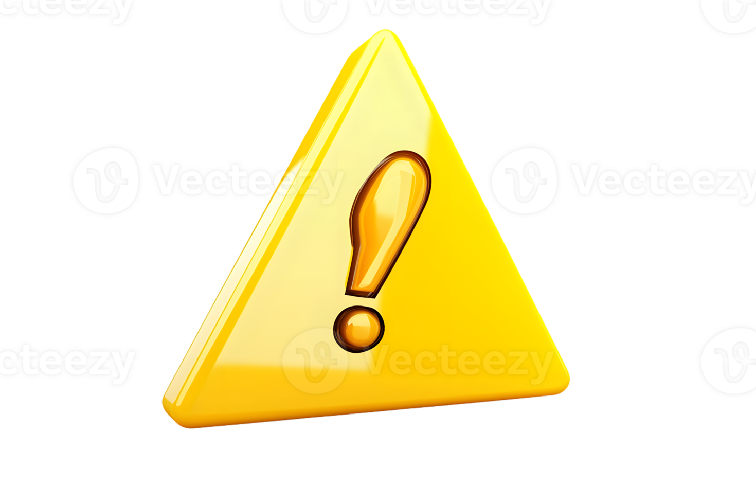 Warning Sign Yellow Triangle with Exclamation Mark for Safety and Caution Signa png