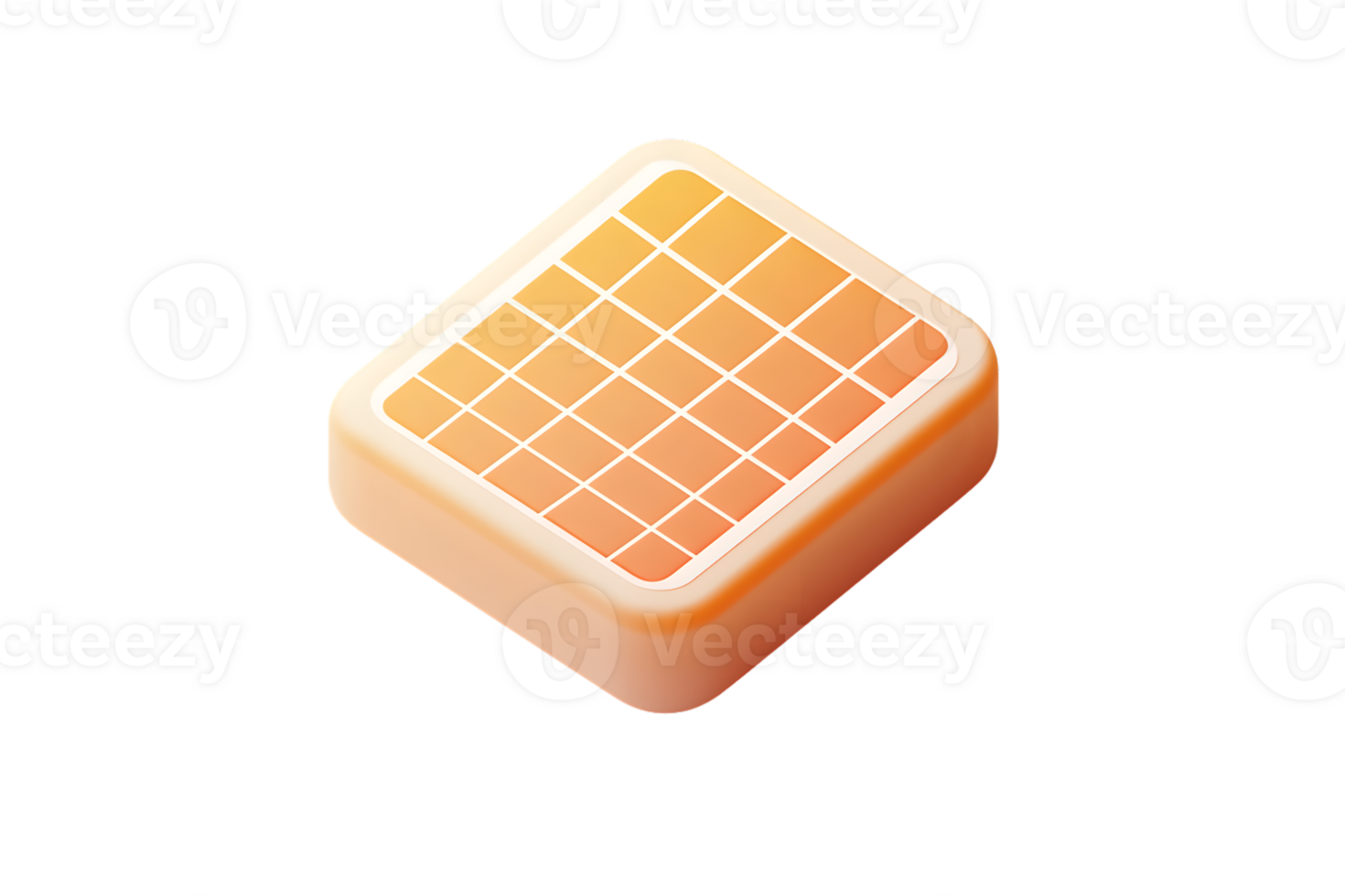 3D Rendered Cube with Grid Pattern Modern Design Element for Technology and Innovation Concept png
