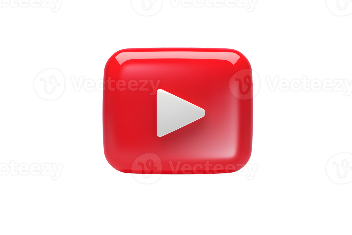 Red Media Player Icon with Play Button Digital Interface Symbol Modern Design for Technology png