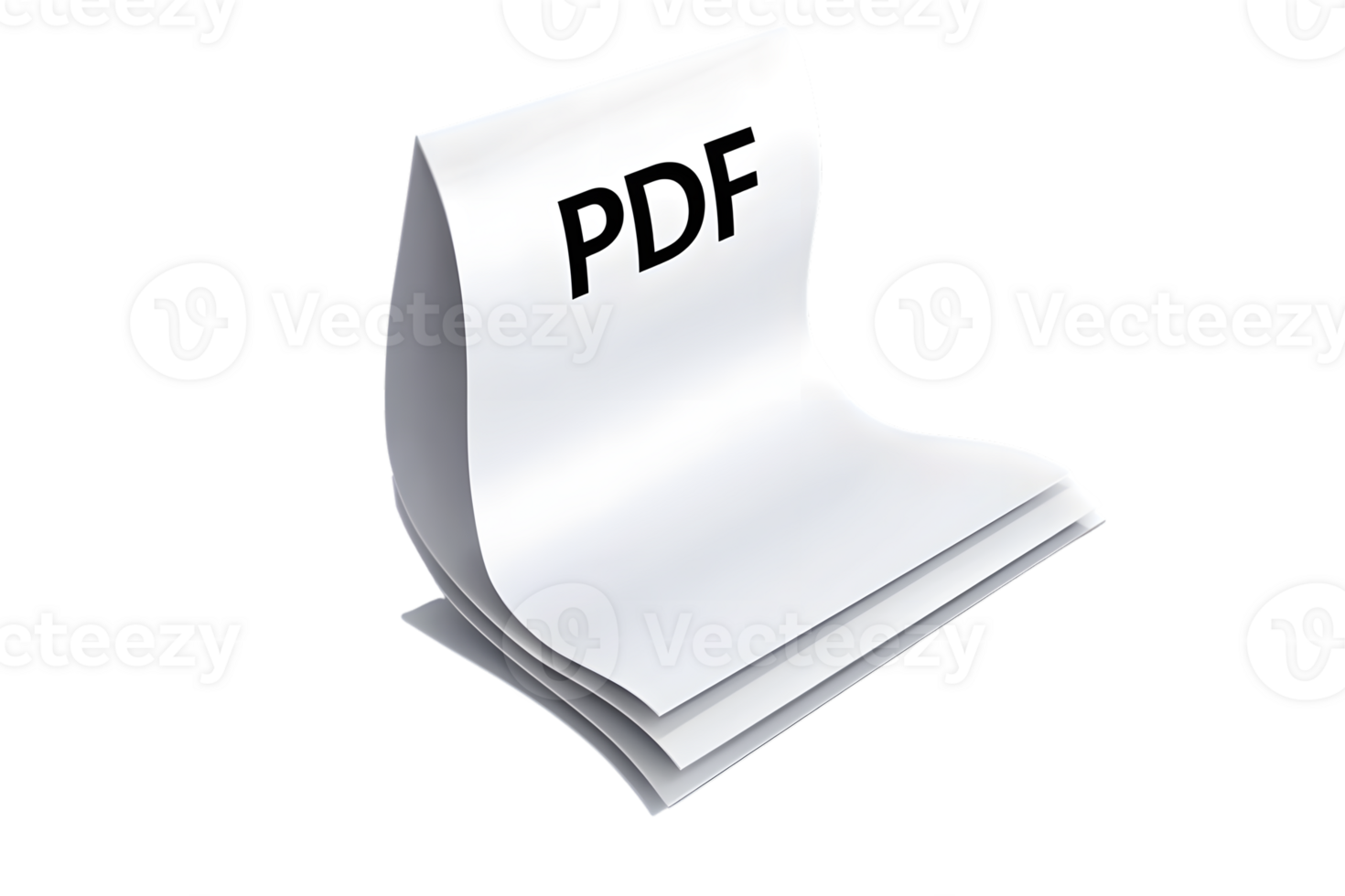 PDF Document Icon Digital File Format Symbol for Download Print and Share png