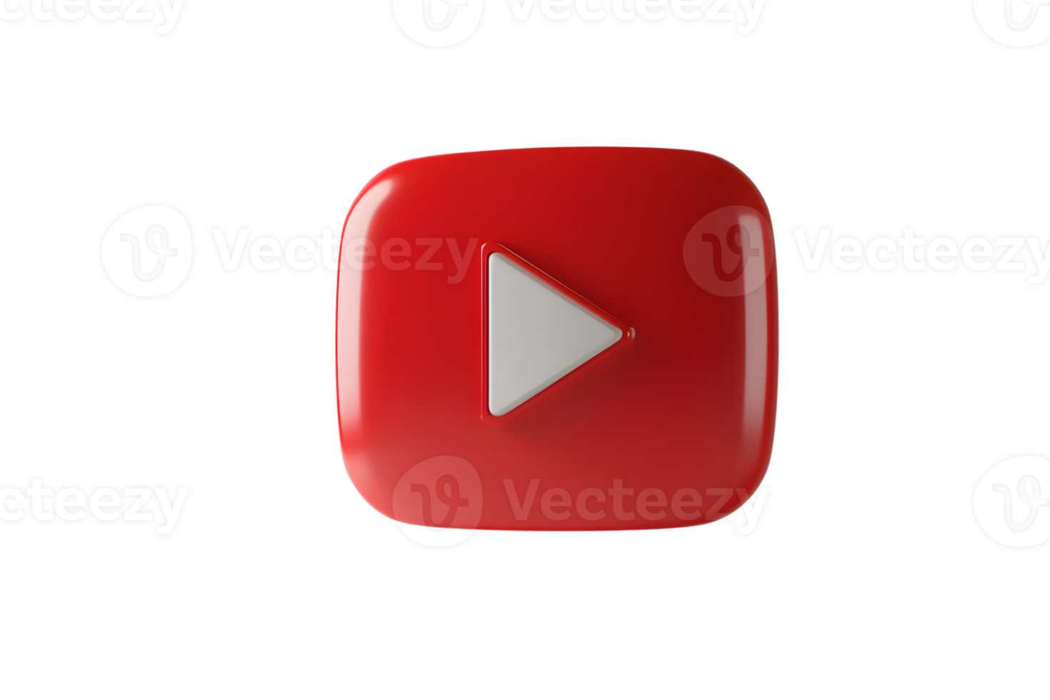 Red Play Button Icon for Media and Entertainment Applications png