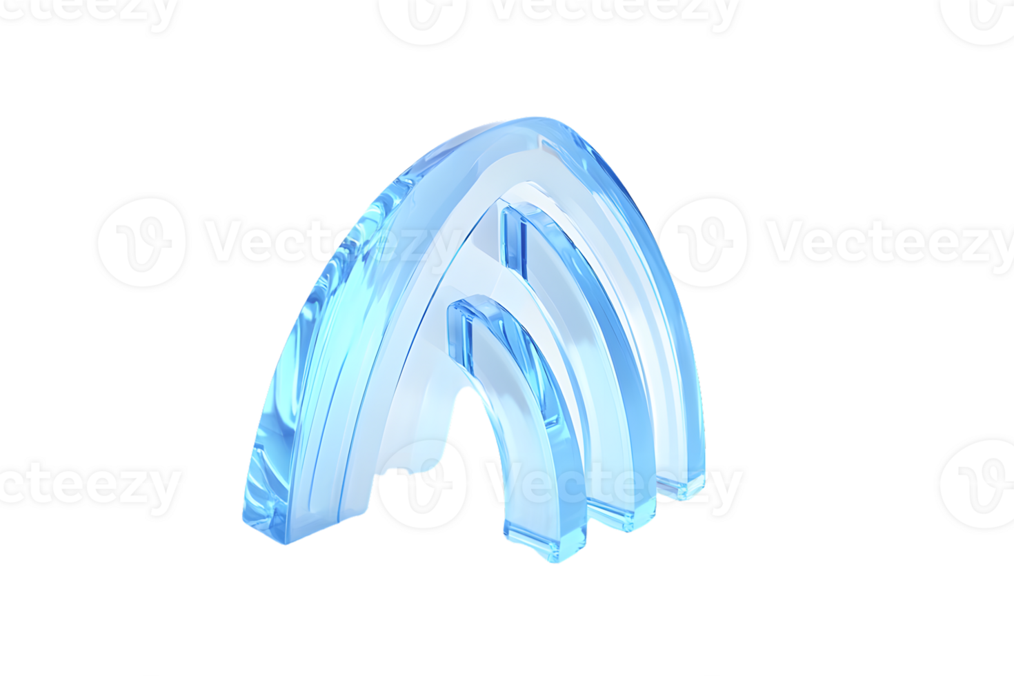 Crystal Letter A Shiny Transparent and Modern Design for Logos and Typography png